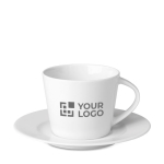 Koffiekopjes bedrukken van 160 ml koffiemok Cappuccino Lungo weergave met bedrukking
