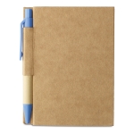 Gerecycleerde mini-notitieboekjes met pen A7 formaat EcoPocket