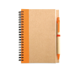 Notitieboekje van gerecycled papier met kleurdetail B6 EcoColors kleur oranje