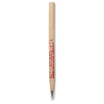 Eenvoudige houten pen met zwarte inkt Basic Wood kleur hout hoofdweergave tweede weergave