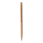 Eenvoudige houten pen met zwarte inkt Basic Wood kleur hout hoofdweergave
