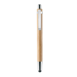 Milieuvriendelijke pen en potloodset met blauwe inkt Bamboo kleur hout tweede weergave