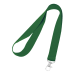 Goedkope keycord bedrukken van 2 cm met sluiting BasicStyle kleur groen