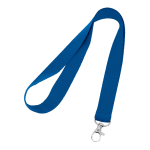 Goedkope keycord bedrukken van 2 cm met sluiting BasicStyle kleur koningsblauw