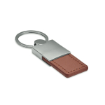 Luxe metalen en leren sleutelhanger bedrukken Deluxe