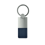 Luxe metalen en leren sleutelhanger bedrukken Deluxe