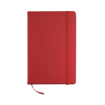 Goedkope notitieboekje bedrukt, A5 formaat in kleur ColorMatch kleur rood