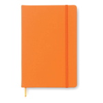 Goedkope notitieboekje bedrukt, A5 formaat in kleur ColorMatch kleur oranje