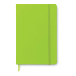 Goedkope notitieboekje bedrukt, A5 formaat in kleur ColorMatch kleur limoen groen