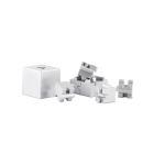 Decoratieve metalen en magnetische puzzel Magnicube kleur mat zilver tweede weergave