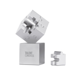 Decoratieve metalen en magnetische puzzel Magnicube kleur mat zilver tweede hoofdweergave