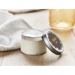 Aromatische kaars personaliseren in een koperen doos Fragrance kleur wit derde hoofdweergave