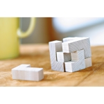 Houten puzzel met logo in katoenen tasje Astrum kleur hout tweede sfeervolle weergave