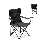 Gepersonaliseerde polyester camping- of strandstoel Waterfont kleur blauw weergave met bedrukking