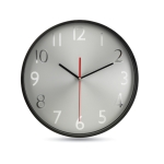 Wandklok met zilveren wijzerplaat bedrukken WallClock kleur zwart