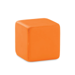 Antistresskubus met logo voor reclame ZenCube kleur oranje