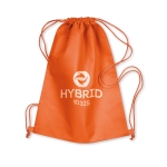 Rugzakjes bedrukken van non-woven 80g/m2 Basic kleur oranje hoofdweergave