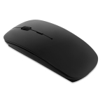 Draadloze muis met batterij van glanzend plastic Curve kleur zwart tweede weergave