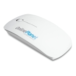 Draadloze muis met batterij van glanzend plastic Curve kleur wit hoofdweergave