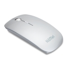 Draadloze muis met batterij van glanzend plastic Curve kleur mat zilver hoofdweergave
