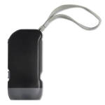 Zaklampen met logo 2 LED-lampen met dynamo DynaLight kleur zwart tweede weergave