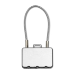 Hangslot voor koffers om cadeau te geven aan klanten Safe kleur mat zilver