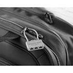 Hangslot voor koffers om cadeau te geven aan klanten Safe kleur mat zilver sfeervolle hoofdweergave