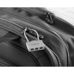Hangslot voor koffers om cadeau te geven aan klanten Safe kleur mat zilver tweede sfeervolle hoofdweergave