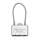 Hangslot voor koffers om cadeau te geven aan klanten Safe kleur mat zilver hoofdweergave