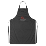 Verstelbaar kleurrijk kookschort bedrukken goedkoop 190 g/m2 Topchef kleur zwart hoofdweergave