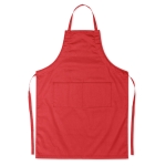 Verstelbaar kleurrijk kookschort bedrukken goedkoop 190 g/m2 Topchef kleur rood