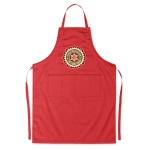 Verstelbaar kleurrijk kookschort bedrukken goedkoop 190 g/m2 Topchef kleur rood hoofdweergave