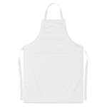 Verstelbaar kleurrijk kookschort bedrukken goedkoop 190 g/m2 Topchef kleur wit