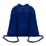 Rugzakje bedrukken van katoen 100 g/m2 Eco Trend kleur blauw