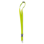 Keycords bedrukken van 2 cm met gesp & sluiting BasicStyle Extra kleur limoen groen