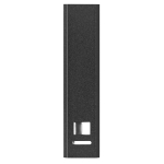 Zuinige aluminium powerbank bedrukken van 2.200 mAh Alu kleur zwart tweede weergave