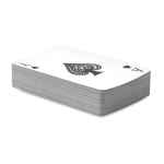 Promotioneel kaartspel met logo in doosje Black Jack kleur blauw tweede weergave
