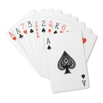 Promotioneel kaartspel met logo in doosje Black Jack kleur blauw derde weergave