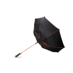 Winddichte reclame paraplu van polyester Ø102 Typhoon kleur oranje vierde weergave