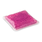 Therapeutische stressballen met logo in een zakje Calisphere Heat Bag kleur doorzichtig rood tweede weergave