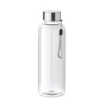 Herbruikbare BPA-vrije fles met logo in kleur 500ml Downtown kleur doorzichtig