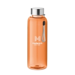 Herbruikbare BPA-vrije fles met logo in kleur 500ml Downtown kleur doorzichtig oranje hoofdweergave