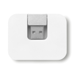 Voordelige plastic hub met 4 USB-poorten Square kleur wit derde weergave