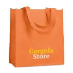 Goedkope non woven tassen met korte hengsels 80g/m2 Colors Short kleur oranje hoofdweergave