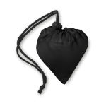 Polyester opvouwbare shopping bag bedrukken 210D Strawberry kleur zwart tweede weergave