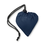 Polyester opvouwbare shopping bag bedrukken 210D Strawberry kleur blauw tweede weergave