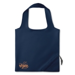 Polyester opvouwbare shopping bag bedrukken 210D Strawberry kleur blauw hoofdweergave
