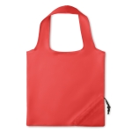Polyester opvouwbare shopping bag bedrukken 210D Strawberry kleur rood