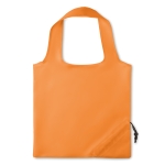 Polyester opvouwbare shopping bag bedrukken 210D Strawberry kleur oranje