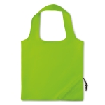 Polyester opvouwbare shopping bag bedrukken 210D Strawberry kleur limoen groen